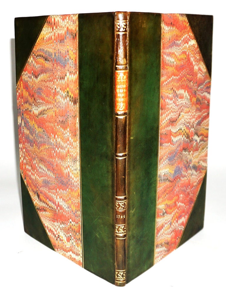 Odes on Various Subjects [First Edition] [1746] [The Manifesto of Romanticism. Joseph Warton.