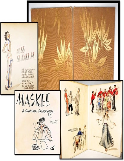 Maskee [Hand-Colored] [Signed Limited Edition] [Leporello Binding] [1939. Friedrich Schiff.