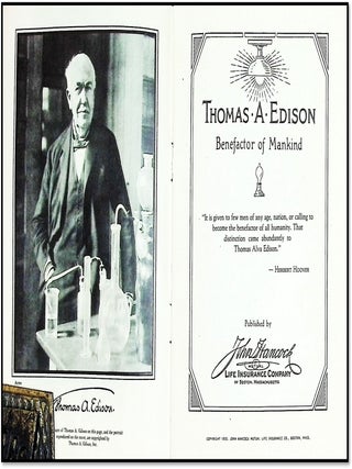 Thomas A. Edison: Benefactor of Mankind