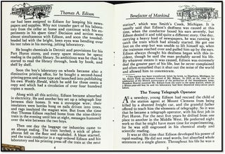 Thomas A. Edison: Benefactor of Mankind