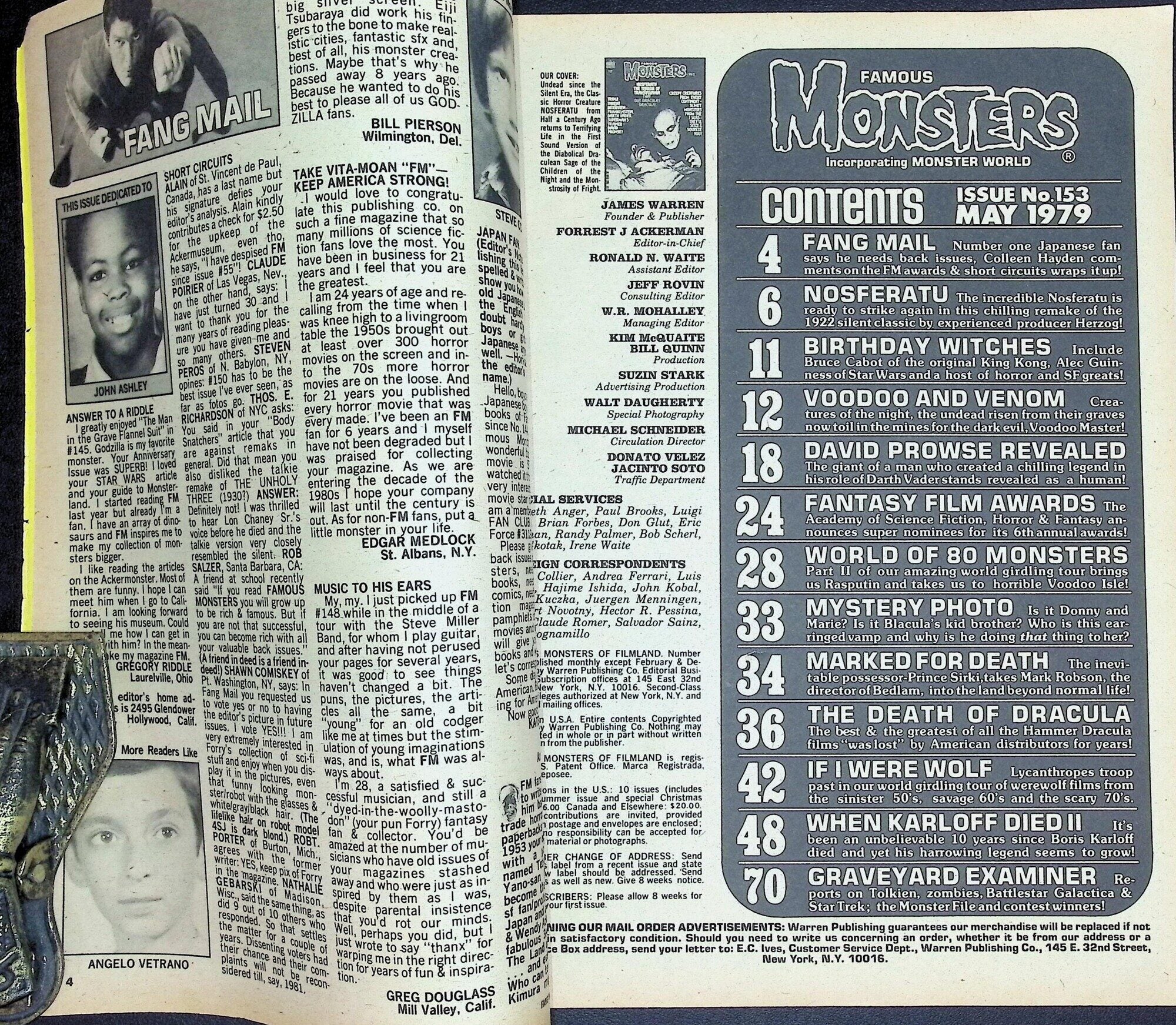 Famous Monsters of Filmland No. 153 May 1979 | Warren Publishing