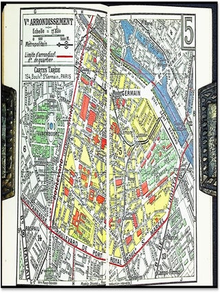 Plan-Guide Répertoire des Rues – Paris (1er Arrondissement) Métro-Autobus • c. mid-20th century