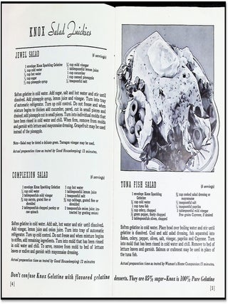 Presenting Knox &lsquo;Quickies&rsquo; [Knox Gelatine Promotional Cookbook &bull; Mid-Century Entertaining]
