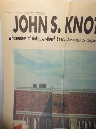Anheuser-Busch Distribution System — Facilities, Fleet, Operations & Promotion — Original Black-and-White Photographic Archive with Newspaper Documentation