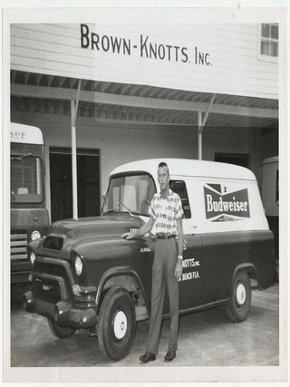 Anheuser-Busch Distribution System — Facilities, Fleet, Operations & Promotion — Original Black-and-White Photographic Archive with Newspaper Documentation