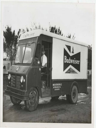 Anheuser-Busch Distribution System — Facilities, Fleet, Operations & Promotion — Original Black-and-White Photographic Archive with Newspaper Documentation