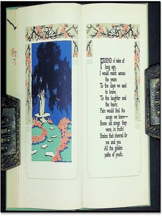 Friend O’ Mine • Art Deco Gift Book with Decorative Endpapers and Publisher’s Box • 1915