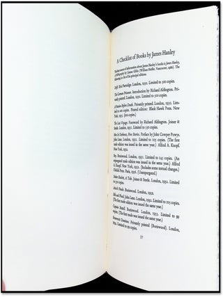 James Hanley: A Bold and Unique Solitary [Association Archive with Ben Raeburn]