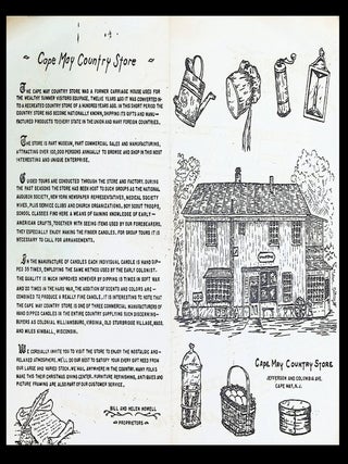 Cape May New Jersey Country Store Promotional Folded Brochure