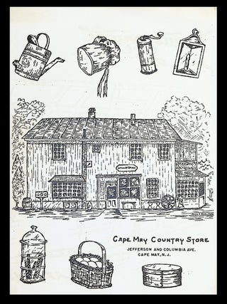 Cape May New Jersey Country Store Promotional Folded Brochure