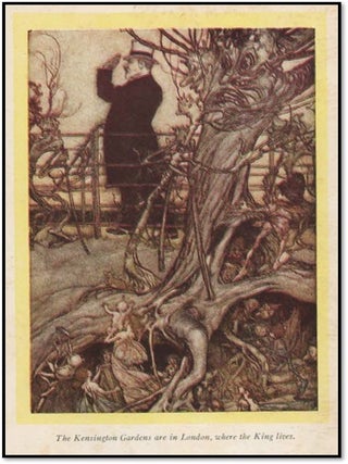 Item #21996 Original Vintage Print by Arthur Rackham from Peter Pan in Kensington Gardens. Arthur...