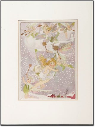 Original Print: Fairy Illustration / Art Nouveau Children’s Art ‘The Snow Pixes’ by M.T. Ross - 1914