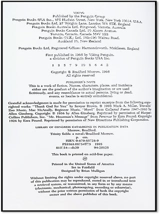 Trinity Fields [SIGNED] [Publisher's Review Material Laid-in]