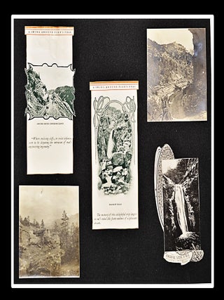 Colorado Grand Tour Scrapbook / Photo Album [Denver & Rio Grande Railroad] [Pike&rsquo;s Peak Circuit] [With Original Panoramic Photograph Laid-In]