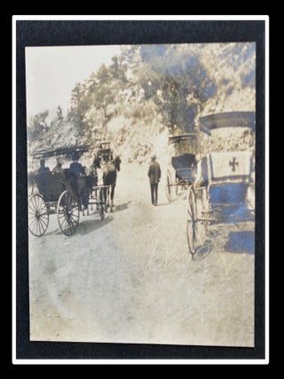 Colorado Grand Tour Scrapbook / Photo Album [Denver & Rio Grande Railroad] [Pike&rsquo;s Peak Circuit] [With Original Panoramic Photograph Laid-In]