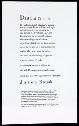 ARCHIVE: Firefly Press — Letterpress Broadsides & Typographic Works — Late 1980s–2014