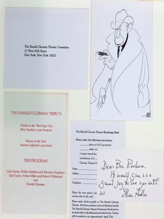 Item #22063 The Harold Clurman Theatre Committee Tribute Archive, Featuring an Autograph...