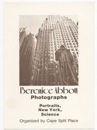 Item #22065 Berenice Abbott Photographs: Portraits, New York, Science [Traveling Exhibition...