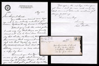 Item #22081 Handwritten letter on US Army Letterhead Detailing and Apologizing for a 'Red-Tape"...
