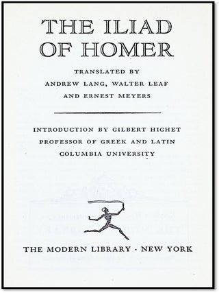The Iliad of Homer (Modern Library, 166.2)