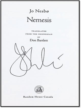 Nemesis [Harry Hole Mystery | First English-Language Edition in Canada | Signed]