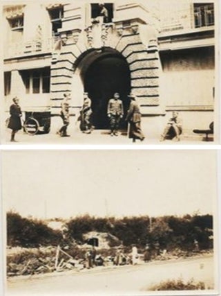 Item #22141 Two Original World War I Vernacular Photographs Saint-Quentin, France, ca....