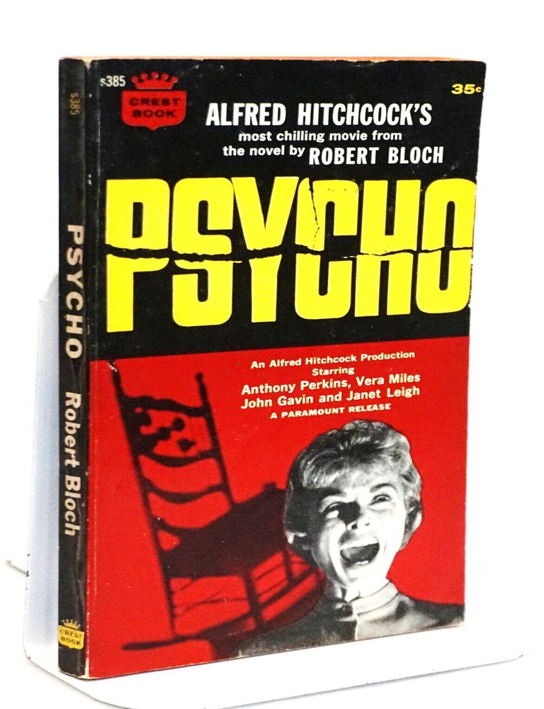 PSYCHO [Alfred Hitchcock Movie Tie-In Cover] [Anthony Perkins] [Janet Leigh] [Early Crest Edition