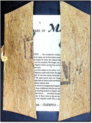 Recent Sculpture of Masayuki Nagare [Staempfli Gallery Exhibition Catalogue in Original Handmade. Masayuki Sculptor Nagare.