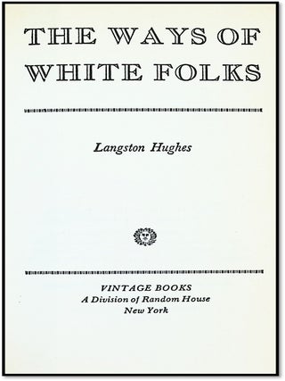 The Ways of White Folks