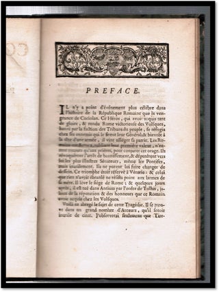 Coriolan, Trag&eacute;die [Roman History Reimagined for the French Stage]