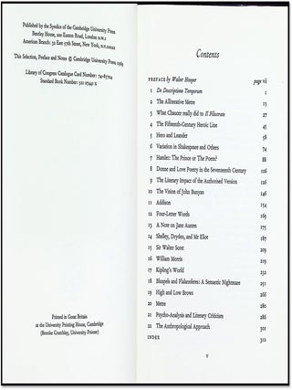 Selected Literary Essays
