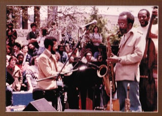 Item #22263 Original Photograph of Percy & Jimmy Heath in Performance c1980...