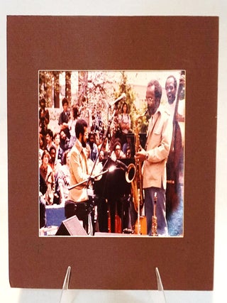 Original Photograph of Percy & Jimmy Heath in Performance c1980 [Photographer's Stamp]