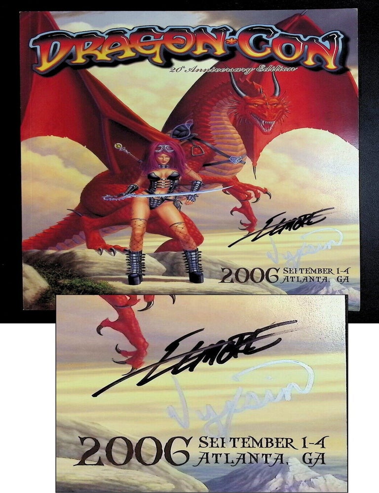 Dragon*Con 20th Anniversary Program Guide Signed by Larry Elmore & Vyxsin