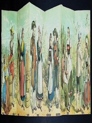 Costumes Suisses Line [Unrecorded Swiss Costume Leporello] [20 Chromolithographed Plates]