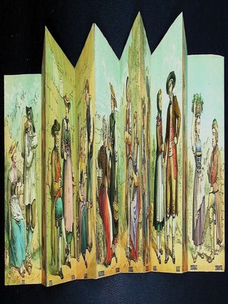 Costumes Suisses Line [Unrecorded Swiss Costume Leporello] [20 Chromolithographed Plates]