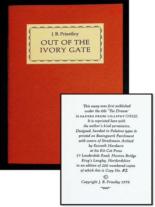 Out of the Ivory Gate [Kit-Kat Press. J. B. Priestley, John Boynton.