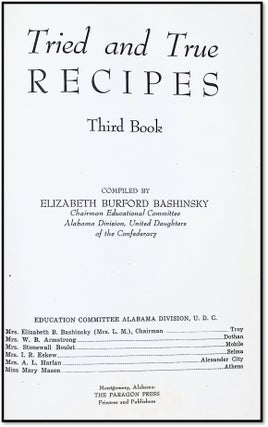 Tried and True Recipes: Third Book