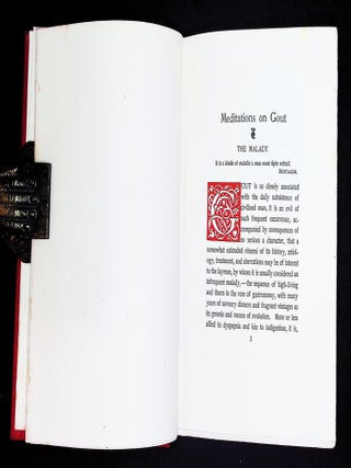 Meditations on Gout: With a Consideration of its Cure Through the Use of Wine [First Edition; George Wharton Edwards Decoration]