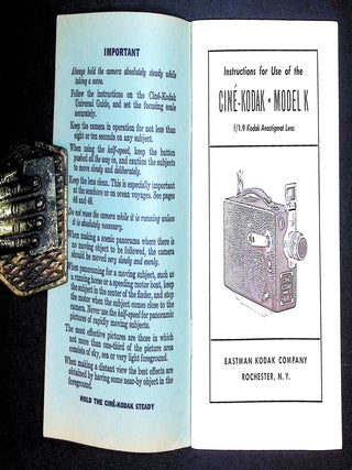 Instructions for Use of the Cin&eacute;-Kodak Model K (f/1.9 Kodak Anastigmat Lens).