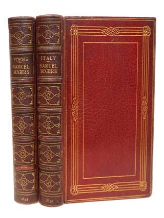 Italy, A Poem [Companion Volumes in Fine Sangorski & Sutcliffe Bindings] [1830 First Edition] [with:] Poems