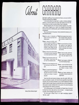 Garrard: Record Changers, Radio-Gram Units & Motors