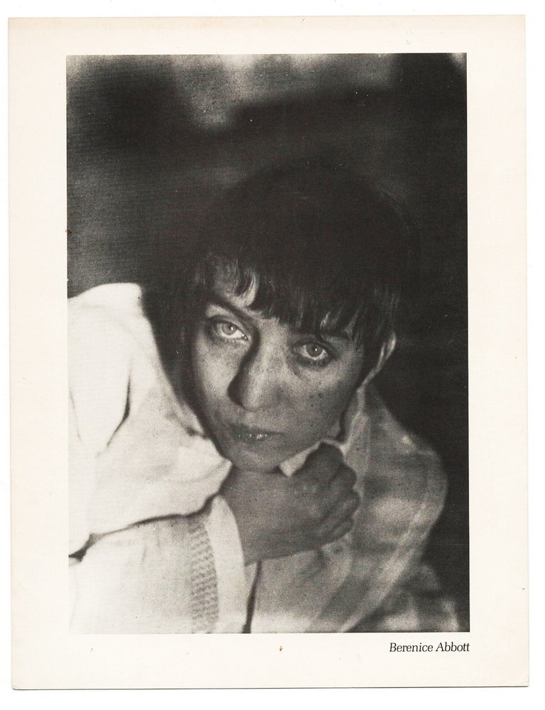 Item #22354 The Photography of Berenice Abbott and Lewis W. Hine: &lsquo;Aspects of a Changing America&rsquo; [Exhibition Announcement]. Berenice Abbott, Lewis W. Hine.