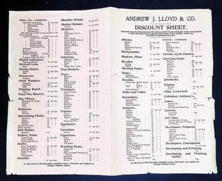 Photographic Encyclopedia — Andrew J. Lloyd & Company Illustrated Trade Catalogue — 1902