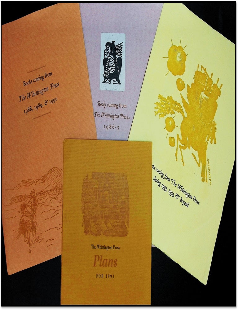 Whittington Press &mdash; Four Illustrated Prospectuses, 1986&ndash;1993, with an Earlier Proposed...