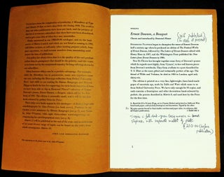 Whittington Press — Four Illustrated Prospectuses, 1986–1993, with an Earlier Proposed Publications Leaflet