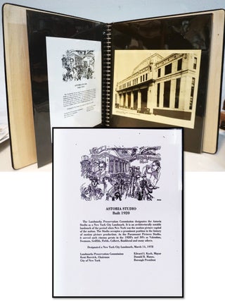 Astoria Studios 1920&ndash;1982 1982 [Custom Leather Binder] [34 Stills & Stamped Provenance] [NYC Landmark Historic Archive]