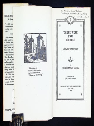 There Were Two Pirates: A Comedy of Division [Matched Association Pair &mdash; First & Second Printings &mdash; Inscribed to Marjorie Kinnan Rawlings]