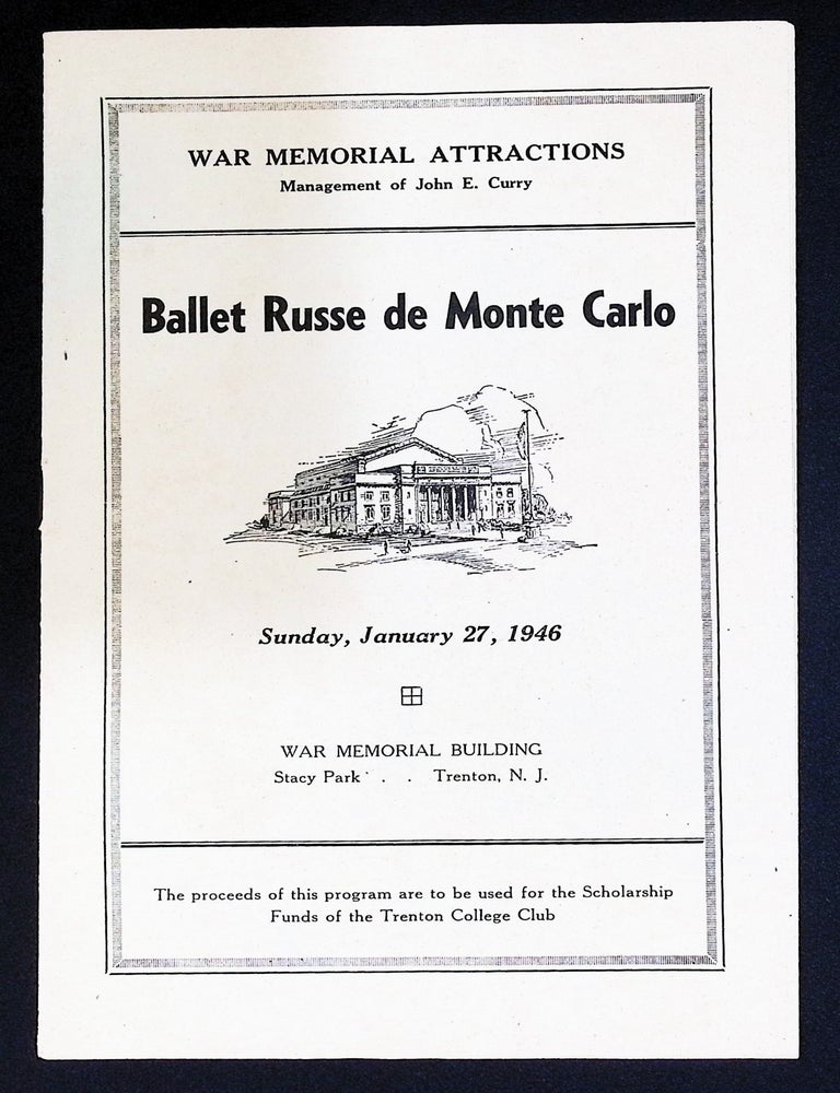 Ballet Russe de Monte Carlo &mdash; Trenton War Memorial, January 27, 1946