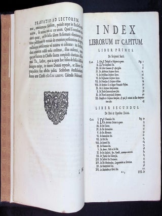Theologia Christiana ad Praxin Pietatis ac Promotionem Pacis Christian&aelig; Unic&egrave; Directa [First Edition] [John Locke Confidant] [1686] [Johann Christoph Wolf Copy]